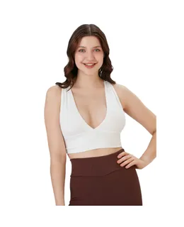 Top Ultra Cómodo Suave para Niñas y Mujeres - Ropa de Ejercicio Acolchada - Ligera y Transpirable