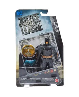 Figura de Acción de Batman de la Liga de la Justicia de DC Comics, 6"
