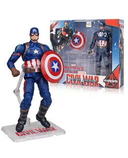 Figura de Acción Marvel Super 6.6" Inspirada en los Comics de Marvel-Captain America