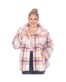 Shacket de Cuadros Talla Plus