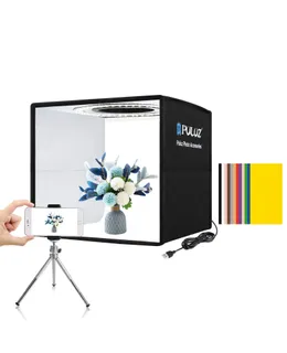 Mini Caja de Luz de Estudio Fotográfico PULUZ, Kit de Tienda de Fotografía Plegable, Tienda de Luz de Fotografía Portátil, 10*10 Pulgadas