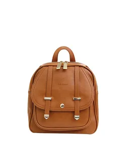 Mochila de cuero Camila para mujer Belle & Bloom en marrón