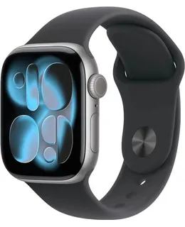 Reloj Apple Serie 11 (GPS) 46mm Caja de Aluminio Gris Espacial con Correa Deportiva Negra - M/L - Gris Espacial - (2025)