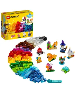 Conjunto de Construcción LEGO Clásico Creativo Transparente 11013