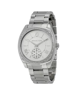 Reloj Michael Kors Mujer | Colección Classic | Modelo Mk6133 | Caja Redonda | Ø 40mm Acero inoxidable | Cierre Desplegable | Movimiento Cuarzo | Dial Plateado | Cristal Mineral | Correa Acero inoxidable Plateado | 50m / 5 ATM | Línea Clásico
