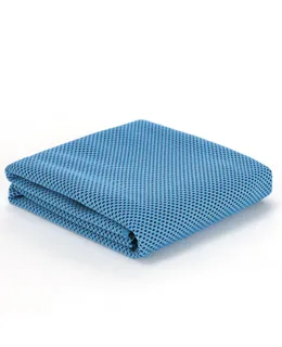 Toallas de Gimnasio Transpirables Suave para Hacer Ejercicio con Bolsa Impermeable y Mosquetón, Toallas de Sudor para Correr, Yoga, Viaje, Escalada-azul