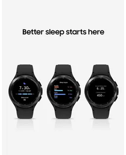 Smartwatch Samsung Galaxy Watch 4 Clásico 42mm con Monitor ECG para Monitoreo de Salud Fitness Carrera Ciclos de Sueño GPS Detección de Caída Bluetooth Versión EE.UU., Negro (Renovado)