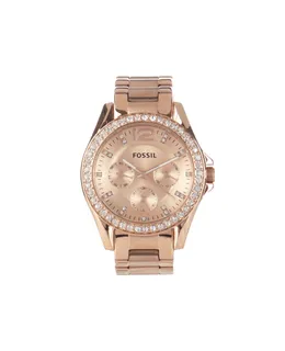 Reloj de Moda Multifuncional de Movimiento Japonés Elegante Fossil Riley ES2811