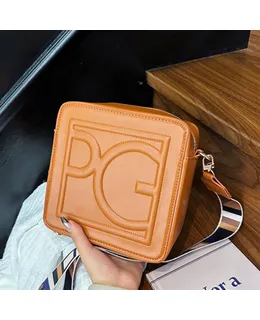 Bolso de Mano de Moda Femenina Primavera Nueva Color Sólido Pequeño Cuadrado Calle Tendencia Bolsa de Carta Moda Bandolera Cruzada Simple