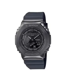 Reloj G-SHOCK Analógico Digital Gris Oscuro IP Acero Inoxidable con Banda de Resina Negra GMS2100B-8A