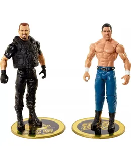 Figuras de plato de enfrentamiento de campeonato WWE British Bulldog vs Big Boss Man Mattel