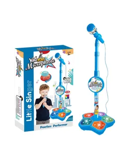 Microfono Juguete para Niños con Soporte, Regalo de Navidad