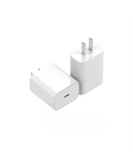 Cargador USB-C, Adaptador de Carga Rápida de Pared 20W PD