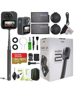 GoPro MAX2 Accesorio Paquete Cámara de Acción 8K 360 Verdadero con Kit de Lente de Repuesto