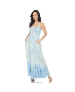 Vestido Maxi de Mujer con Volantes y Arrullo
