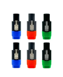 Adaptador Speakon 6 Unidades • Conector de Jack de Audio Macho de Alta Calidad Pin de Audio