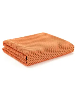 Toallas de Gimnasio Transpirables Suave para Hacer Deporte con Bolso Impermeable y Mosquetón, Toallas para Sudar para Correr, Yoga, Viaje, Escalada-naranja