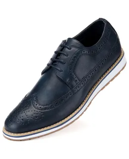 Zapatos Oxford Ornados Mio Marino para Hombre-Azul Oscuro