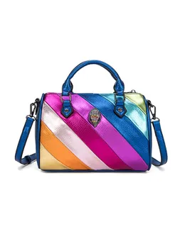 Bolso de Mano de Moda Kurt Geiger Sewing Fashion Chain con Cadena Arcoiris para Mujer