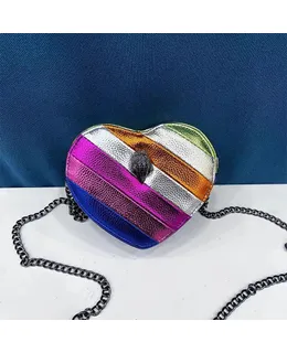 Bolso de mano simple de arco iris de Kurt Geiger para mujer con correa de hombro y bandolera