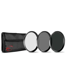 Kit de Filtros Vivitar 77mm UV CPL ND8 Lentes HD Multi-Revestidas para Canon Nikon Sony Pentax