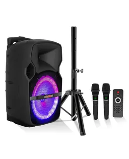 Altavoz de Fiesta 5 Core con Micrófono 400W Bluetooth Recargable PA DJ Karaoke Sistema con Soporte