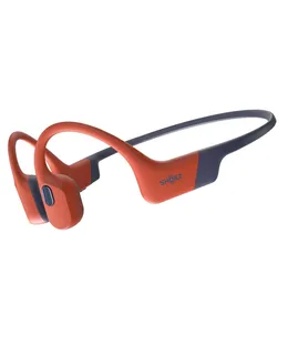 Auriculares Bluetooth Open-Ear SHOKZ OpenSwim Pro & Reproductor MP3 de 32GB, Resistente al Agua IP68, Auriculares de Conducción Ósea, Ajuste Seguro para Entrenamientos, Carrera y Natación, Micrófono Integrado, App, Rojo