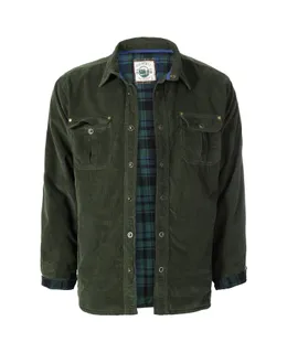 Chaqueta de camisa de pana Gioberti para hombres con forro de franela