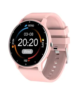 Reloj Inteligente Bluetooth Llamadas (Contestar/Realizar Llamada), Reloj Inteligente Compatible con Teléfonos Android e iOS, Seguimiento de Fitness con Frecuencia Cardíaca, Oxígeno en Sangre, Monitor de Sueño (Rosa)
