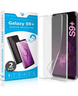 Protector de Pantalla Power Theory para Samsung Galaxy S9 PLUS [2-pack] - [No Vidrio] Cubierta Completa, Compatible con el Estuche, Película Anti-Arañazos Flexible
