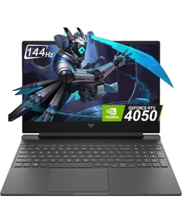 HP Victus 15.6 inch FHD 144Hz Gaming Laptop Intel Core i5-13420H NVIDIA GeForce RTX 4050 6GB - 16GB DDR4 512GB SSD Mica Silver (2024) (empaque con pequeño daño)