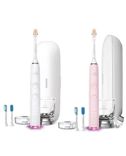 Philips Sonicare DiamondClean Smart 9500 Cepillo de Dientes Eléctrico HX9923/01 (Blanco) + Philips Sonicare DiamondClean Smart 9500 Cepillo de Dientes Eléctrico HX9923/21 (Rosa)