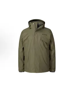 Columbia Bugaboo 3 Cómoda Chaqueta de Forro de Felpa Tres en Uno Impermeable a Prueba de Viento Respirable para Hombre Verde