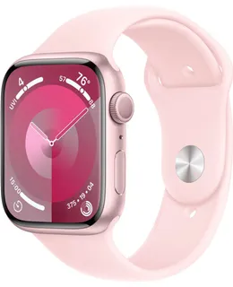 Apple Watch Serie 9 GPS 45mm Caja de Aluminio Rosa con Correa Deportiva Rosa Claro - M/L