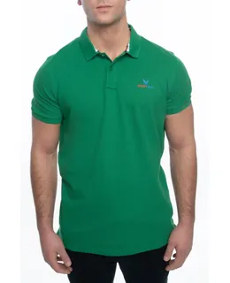 Camiseta Polo de Manga Corta de Corte Clásico para Hombre