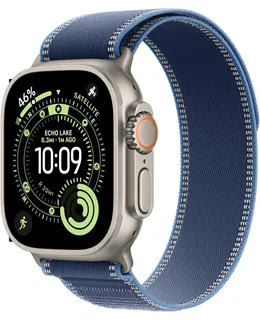 Reloj Apple Ultra 3 GPS + Celular 49mm Caja de Titanio Natural con Correa Azul/Azul Brillante - M/L