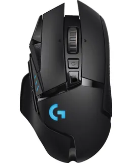 Mouse Inalámbrico Logitech - G502 Lightspeed Óptico de Juegos con Iluminación RGB - Negro-910-005565
