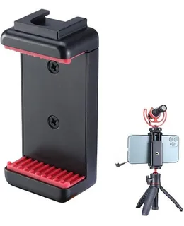 Montaje de Trípode para Teléfono ULANZI ST-07 con Soporte Frío para Micrófono, Luz de Vídeo 1/4'' Tornillo de Trípode para iPhone 11/Pro/Pro Max XS Max XR X 8 7 Plus Samsung Galaxy OnePlus Google Pixel Vlog Vlogging