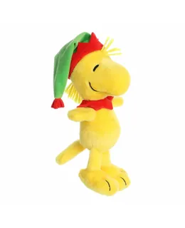 Muñeco de peluche Aurora® Festive Peanuts® Elf Woodstock Amarillo de 25cm
