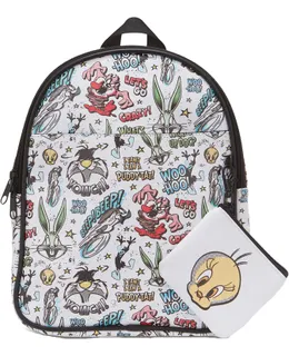 Mochila de Cuero con Monedero - Looney Tunes