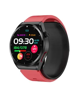 Reloj Inteligente, 1.39" Pantalla HD Fitness Tracker, Smartwatch Compatible Android iOS-Rojo