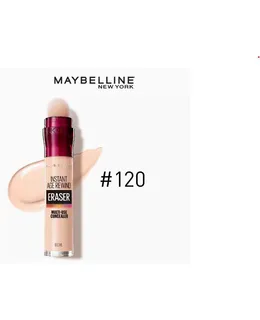 Pin de ocultador Maybelline New York Eraser - 120, para ocultar manchas oscuras de ojos, marcas de acné, contorno
