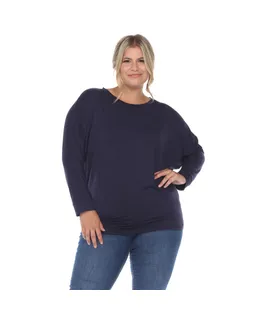 Top de Manga Dolman Plus Size