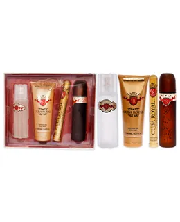 Cuba Royal de Cuba para Hombres - Set de Regalo de 4 Piezas 100 ml EDT Spray, 35 ml EDT Spray, 100 ml After Shave, 200 ml Gel de Ducha