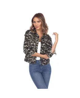 Chaqueta de Denim de Camuflaje para Mujer