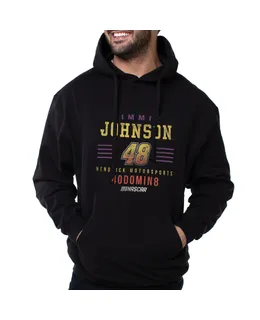 Suéter con Capucha NASCAR - Jimmie Johnson - 2 Negro por DelSol para Hombre - 1 Pieza