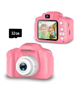 Cámara Selfie Infantil Seckton Actualizada, Regalos de Navidad y Cumpleaños para Niños de 3 a 9 Años, Cámaras Digitales de Vídeo HD para Niños Pequeños, Juguetes Portátiles para Niños de 3, 4, 5, 6, 7 y 8 Años con Tarjeta SD de 32GB-Azul claro