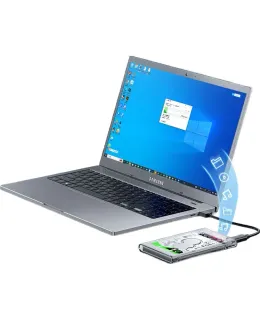 Carcasa de Disco Duro Externo ORICO (ORICO) Tipo-C, USB3.1Gen2/10Gbps, 2.5 Pulgadas, para Laptops y Desktops, SSD y HDD Mecánico, Completamente Transparente, 2139C3-G2
