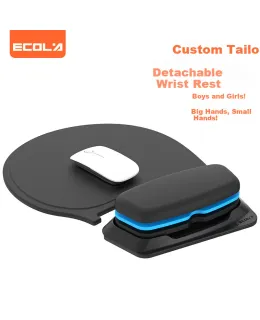 Alfombrilla de ratón para muñeca acolchada extragrande ajustable Accesorio para laptop Gaming Oficina Estudio con soporte de aumento de altura