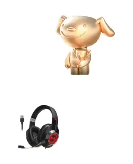 Oídofonos EDIFIER HECATE G2 Profesional de USB de 7.1 Canales Cableados para Juegos, E-Deportes, Oídofonos Sobre-Oreja para Computadora, Clases en Línea, Uso de Oficina, Micrófono, Oídofonos FPS PUBG Tri-Canal, Negro